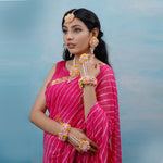 Load image into Gallery viewer, PHOOL SET ( EARRINGS, TIKKA, PAIR OF HATHPHOOL, NACKLACE )