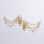 Load image into Gallery viewer, SHALLY SET ( EARRINGS, TIKKA, PAIR OF BANGLES, NACKLACE, EARCHAIN )