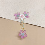 Load image into Gallery viewer, THE PINK & TURQUOISE PETALS SET (EARRING, EARCHAIN, NECKLACE, HATHPHOOL, KALEERA)