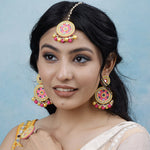 Load image into Gallery viewer, MAN MOHAK SET ( EARRINGS, TIKKA, PAIR OF BANGLES, PAIR OF RING )