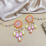 Load image into Gallery viewer, RANG SET ( EARRINGS, TIKKA, PAIR OF HATHPHOOL, NACKLACE, EARCHAIN )