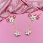 Load image into Gallery viewer, PINK BARBIE AURA SET ( EARRINGS, PAIR OF HATHPHOOL, EARCHAIN )