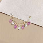 Load image into Gallery viewer, THE PINK &amp; TURQUOISE PETALS SET (EARRING, EARCHAIN, NECKLACE, HATHPHOOL, KALEERA)