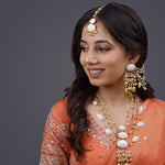 Load image into Gallery viewer, SHALLY SET ( EARRINGS, TIKKA, PAIR OF BANGLES, NACKLACE, EARCHAIN )