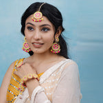Load image into Gallery viewer, MAN MOHAK SET ( EARRINGS, TIKKA, PAIR OF BANGLES, PAIR OF RING )