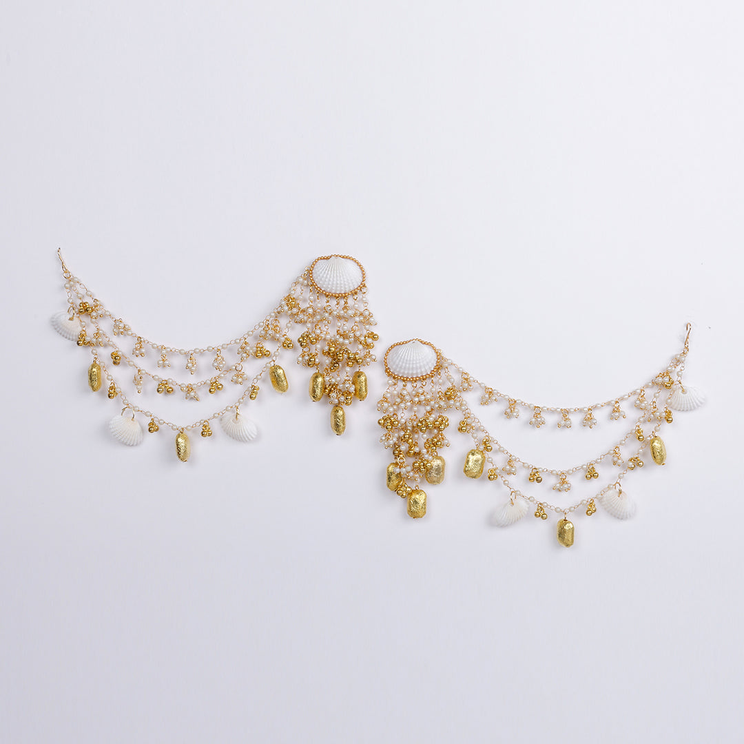SHALLY SET ( EARRINGS, TIKKA, PAIR OF BANGLES, NACKLACE, EARCHAIN )