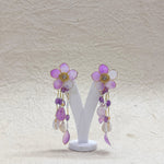 Load image into Gallery viewer, THE PURPLE PETALS SET (EARRINGS, NECKLACE, HATHPHOOL, KALEERE, EARCHAIN)