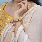 Load image into Gallery viewer, MAN MOHAK SET ( EARRINGS, TIKKA, PAIR OF BANGLES, PAIR OF RING )