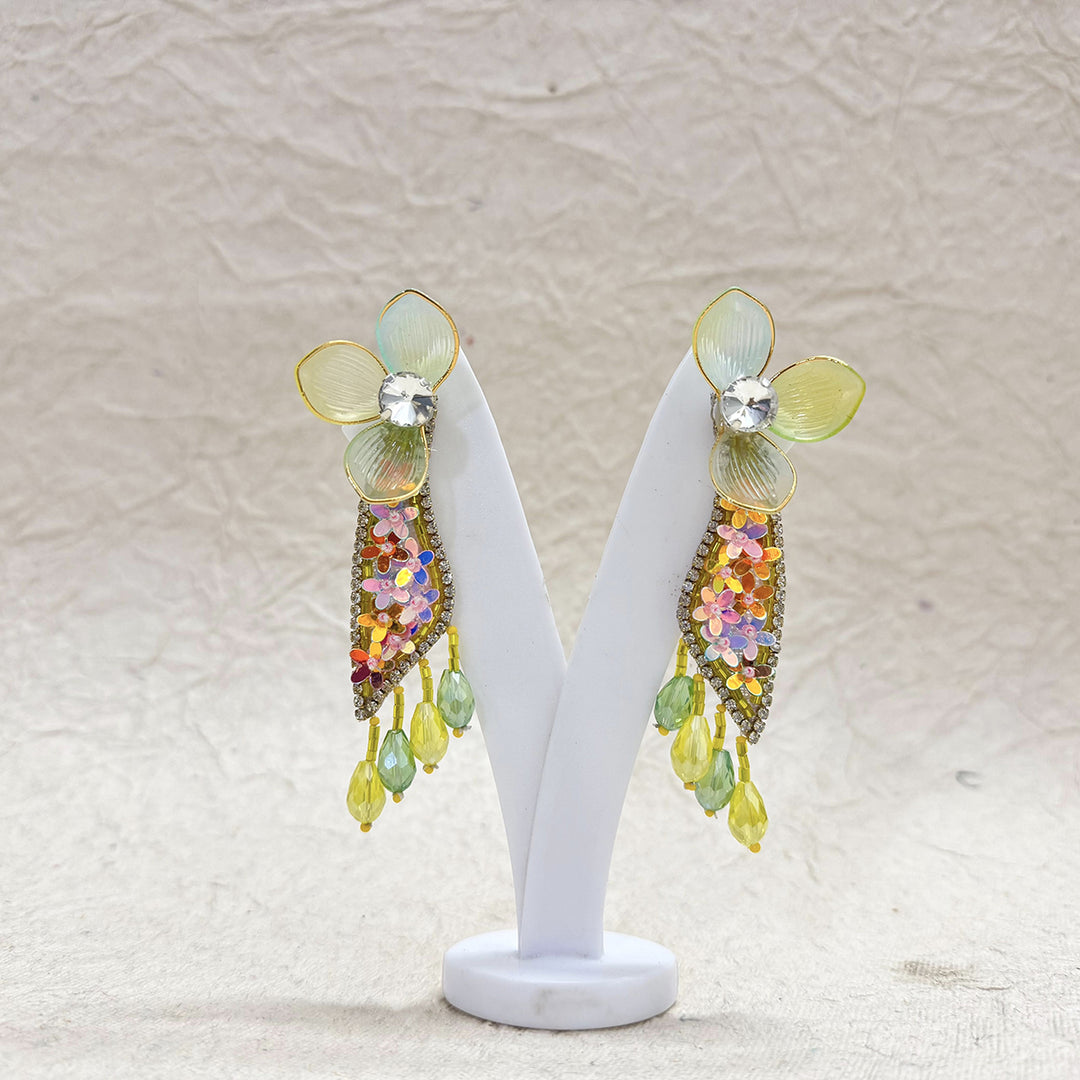 PHOOLKARI SET ( EARRINGS, NECKLACE, HAND HARNESS, RING)